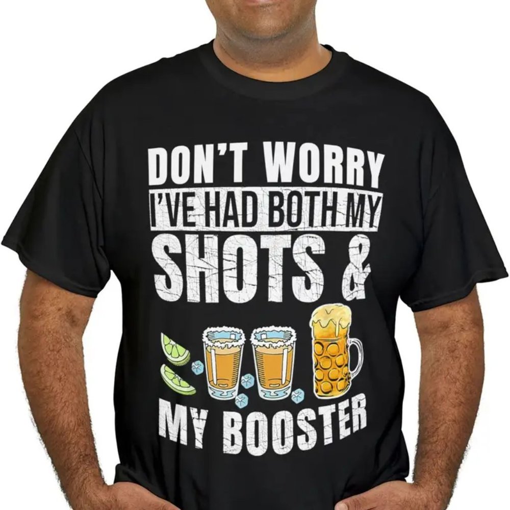 {NEW} Men's Funny Graphic Tee Black Large